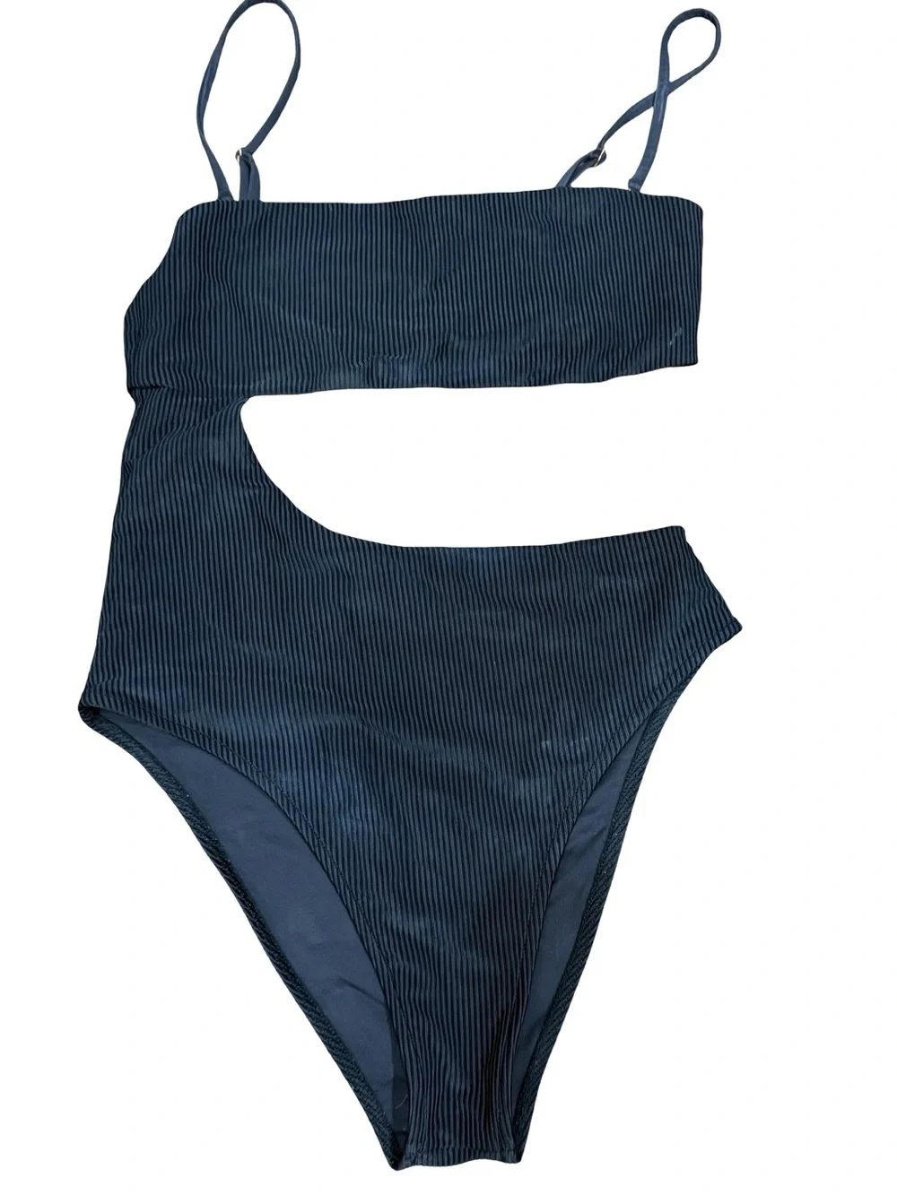 🖤 Frankie's Bikinis Carter Cutout One-Piece Swimsuit Black Size Large